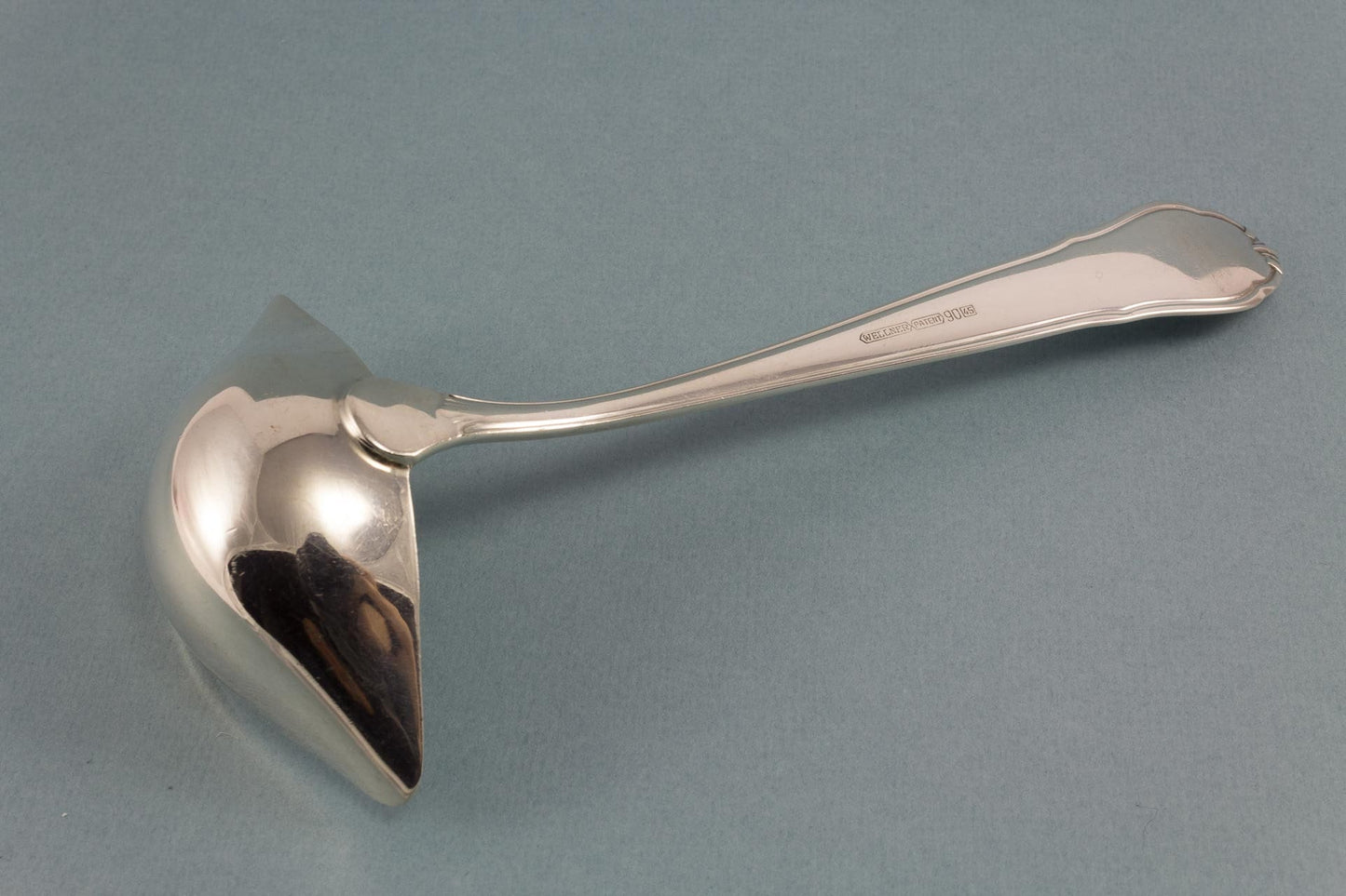 Silver-plated vintage sauce ladle by Wella 