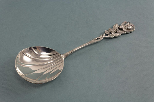 Sahnelöffel, versilbertes Vintage Besteck