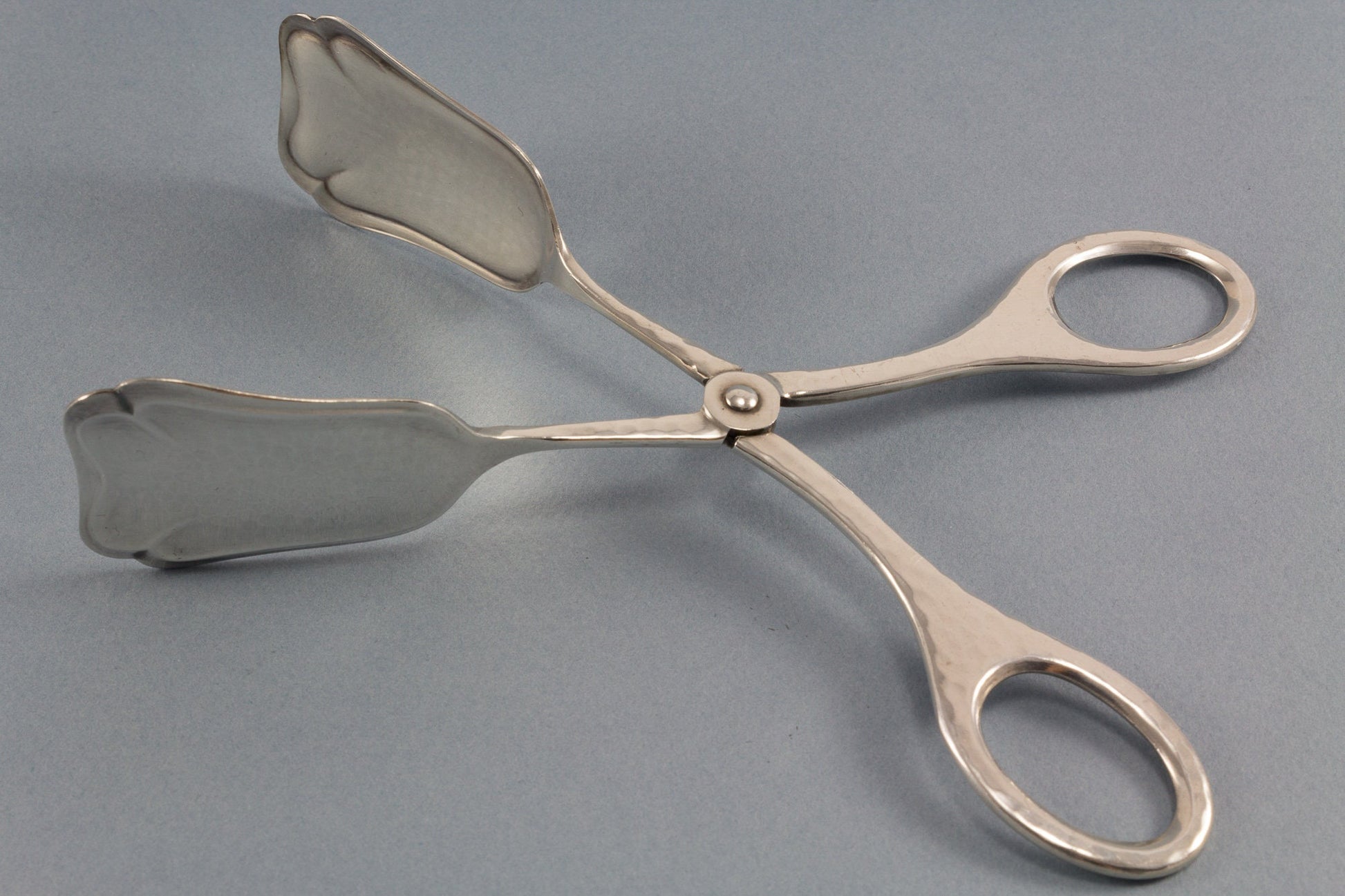 Silver plated cake tongs, pastry pliers 