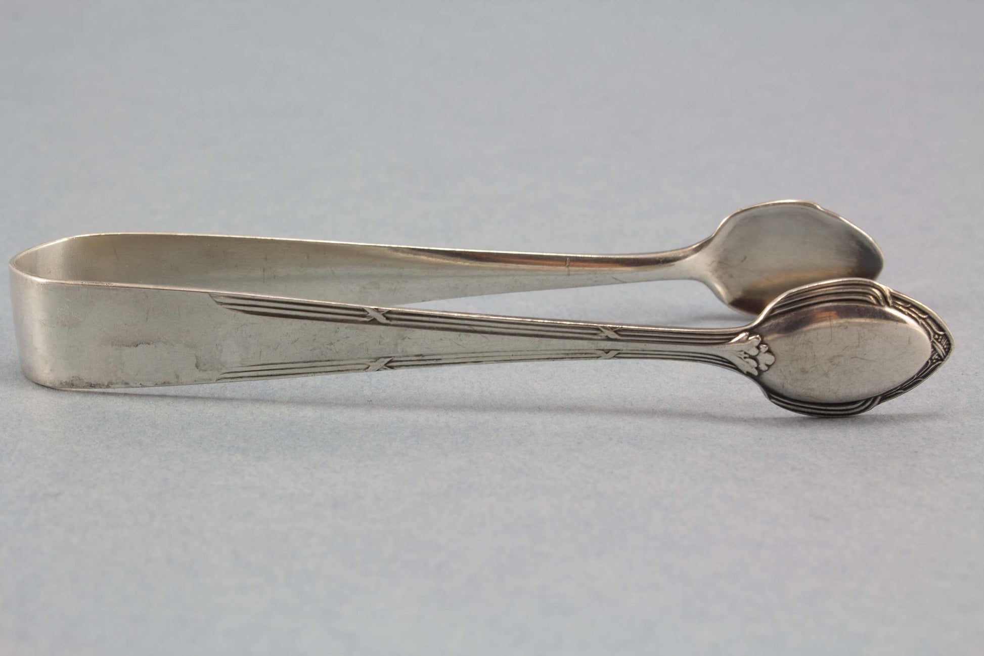 Sugar tongs, Art Nouveau, old tongs, silver-plated, WMF 200, antique