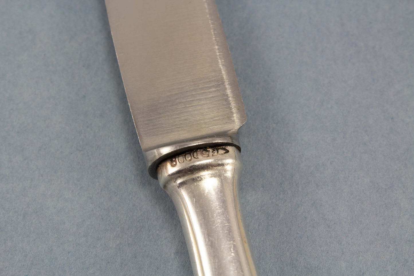 Silberne Messer von BSF, 800er Silber, Perl, Fackel, Halbmond + Krone