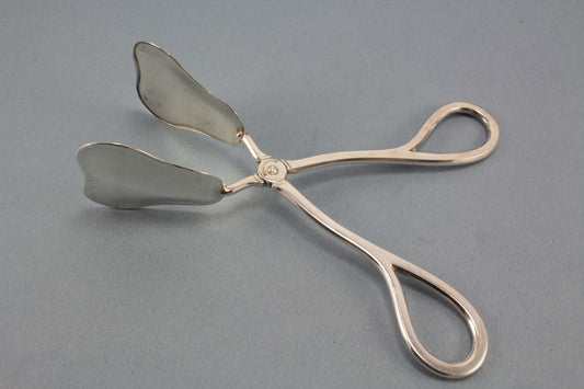 Schöne versilberte Gebäckzange