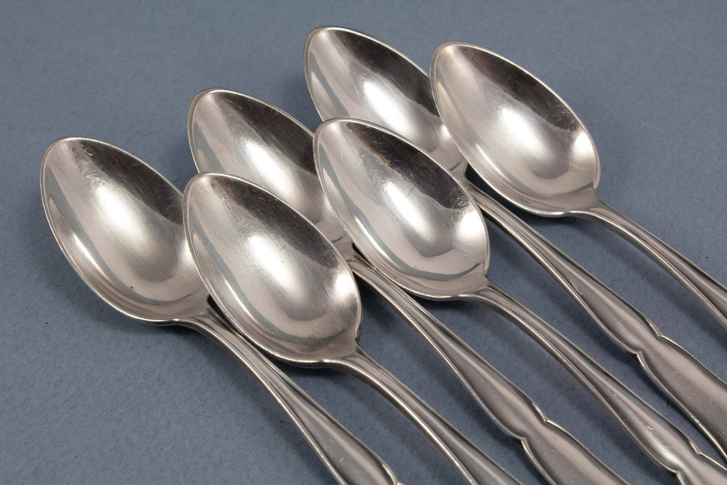 6 rare mocha spoons from Wellner