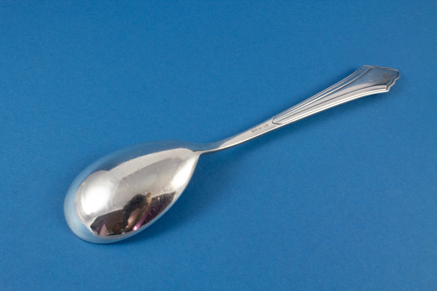 Silver plated art nouveau compote spoon by WMF, WMF 900 fanned