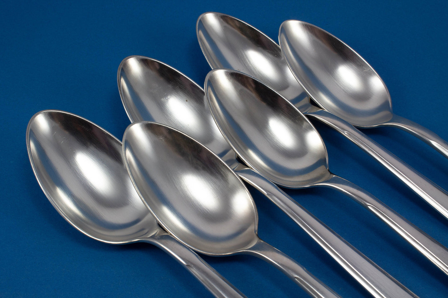 6 silver-plated table spoons, tablespoons by Bruckmann, Swabian pattern