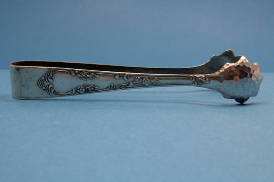 Schöne versilberte Zuckerzange