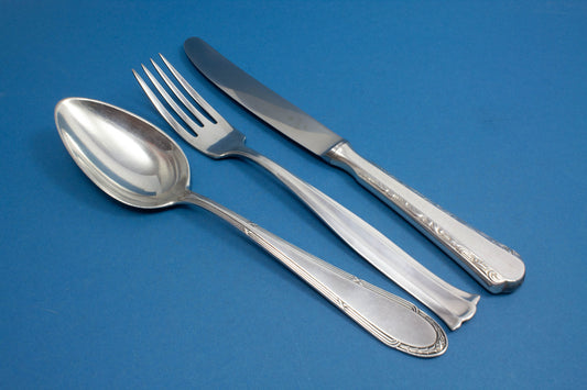 Mix and Match Besteck Set, versilbert, Messer, Gabel,Löffel, Tafelsilber