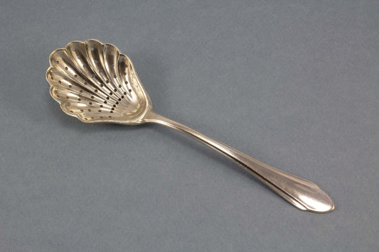 Silvered sugar spoon by BSF, sugar spreader