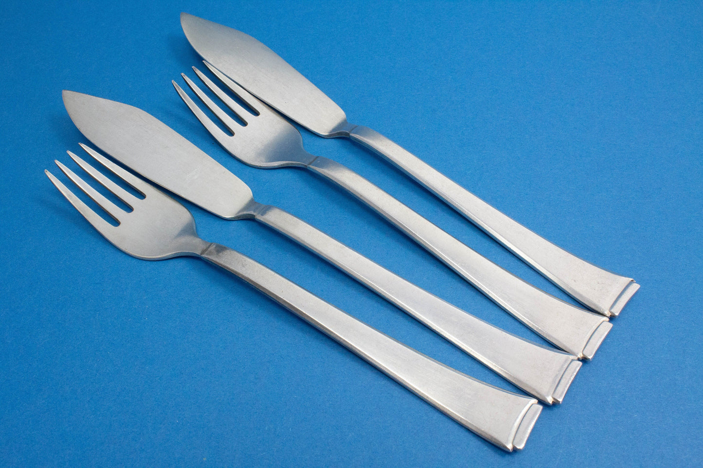 Fish cutlery for 2 people, candle light dinner, WMF 2500