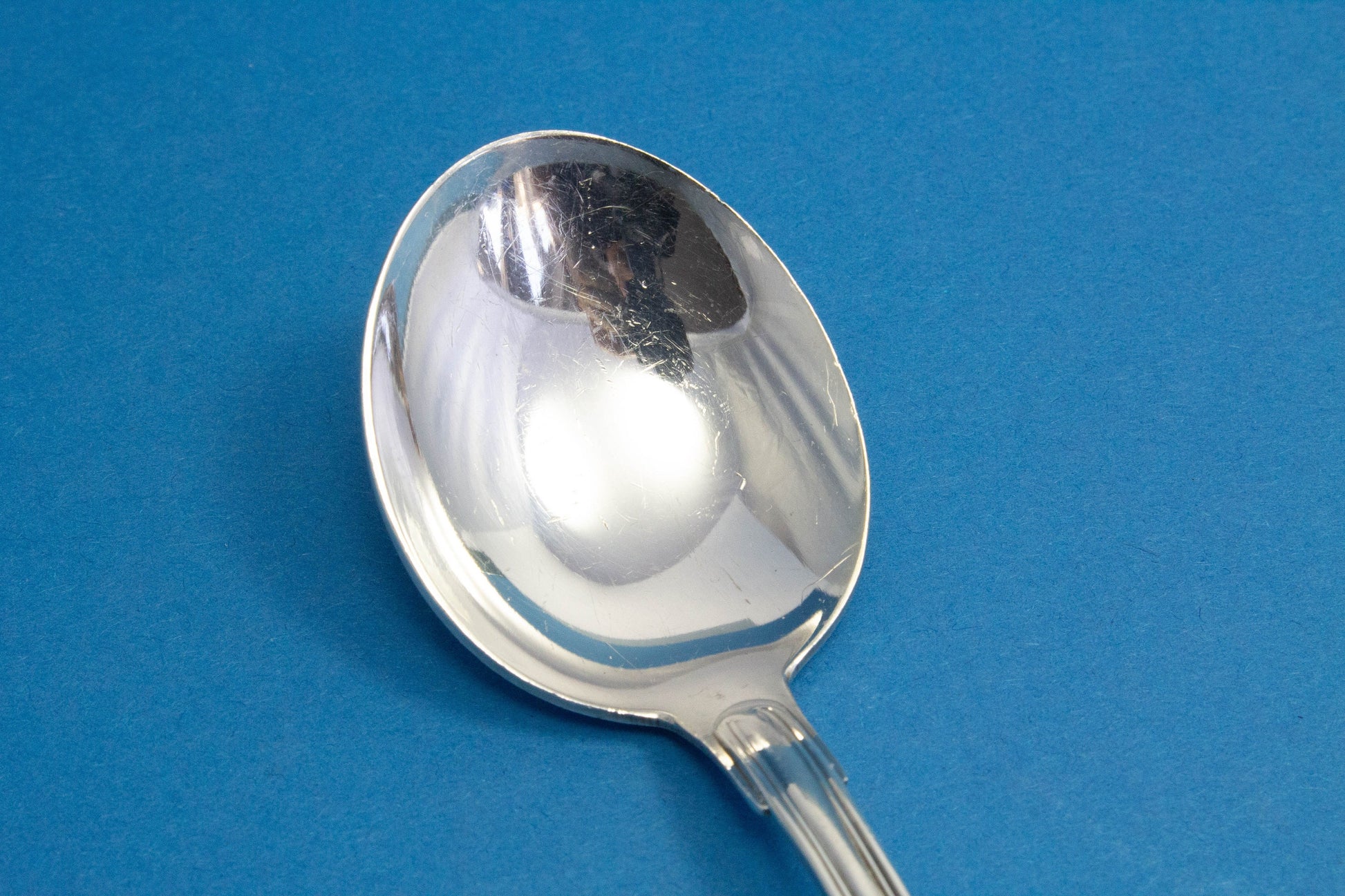 1 silver plated cup spoon, soup spoon, WMF Augsburg thread