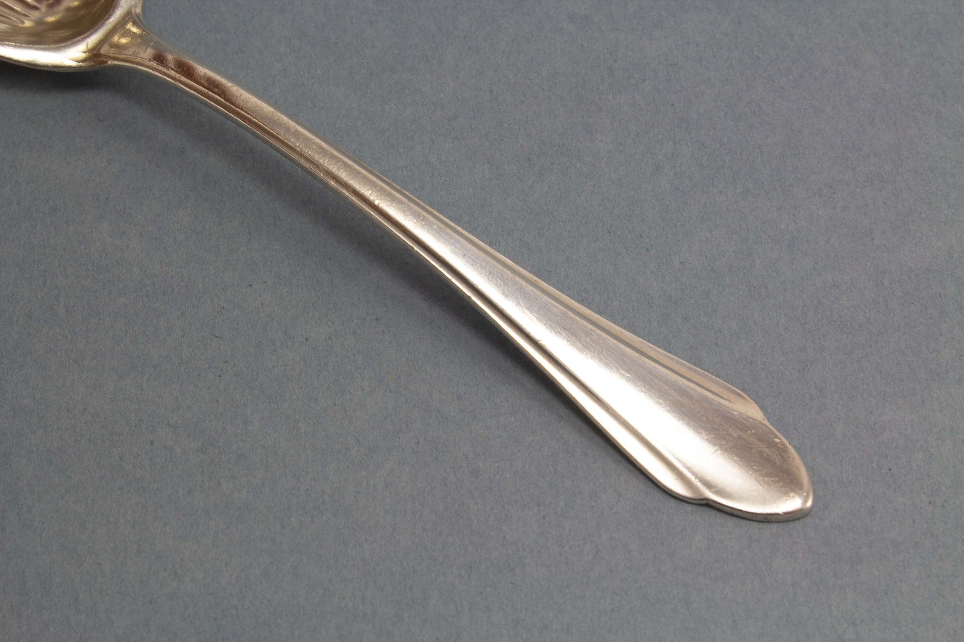 Silvered sugar spoon by BSF, sugar spreader
