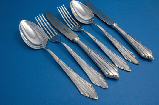 Noble cutlery set for 2, WMF 900 fanned