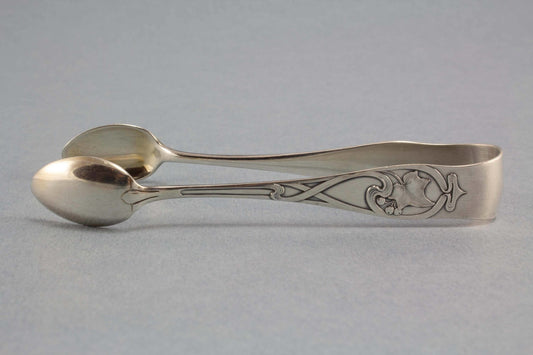 Jugendstil Zuckerzange für deine Tea Time, WMF Efeu, WMF 29, 1900 - Löffelland